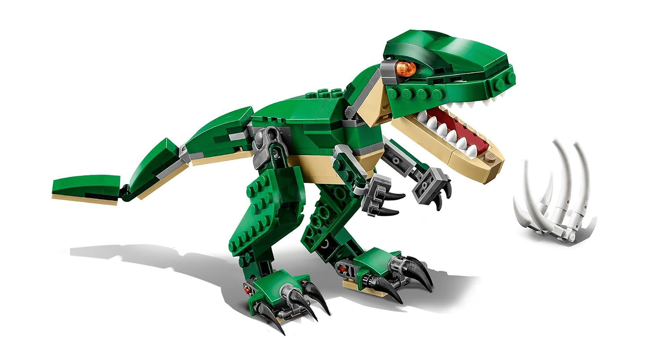 Dinosauri realizzati con i mattoncini LEGO